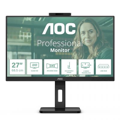 AOC Q27P3QW | 27 " | IPS | QHD | 16:9 | 75 Hz | 4 ms | 2560 x 1440 pixels | 350 cd/m | HDMI ports quantity 2