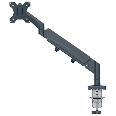 Monitori lauakinnitus Leitz Ergo Space-Saving Single Monitor Arm, tumehall, C-clamp, VESA75x100 kuni 32" 9kg