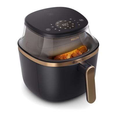 Kuumaõhufritüür, aknaga, Philips 6,2 L, must