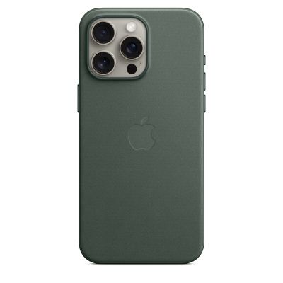 Apple | FineWoven | Case with MagSafe | Apple | iPhone 15 Pro Max | Silicone | Evergreen