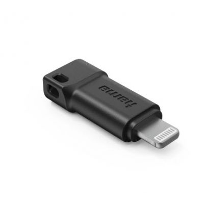 Hama USB-C Adapter to Apple Lightning Plug, MFI, black