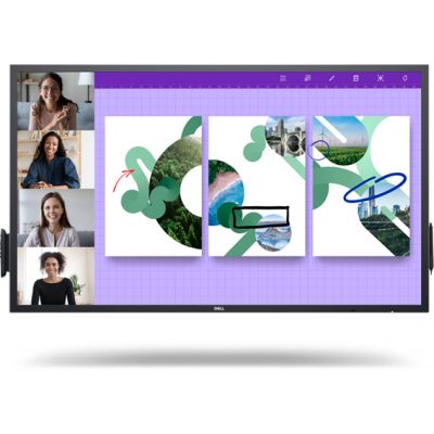 LCD Monitor|DELL|55"|Business/4K/Touch|Touchscreen|Panel IPS|3840x2160|16:9|60Hz|Matte|9 ms|Speakers|Colour Black|210-BJKD