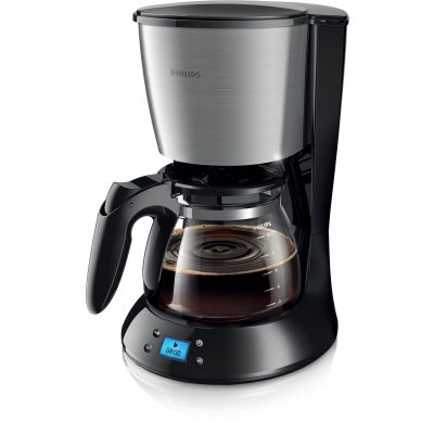 Coffee machine Philips HD7459 / 20 black / gray glass jug 1.2L timer 1000W 1x4