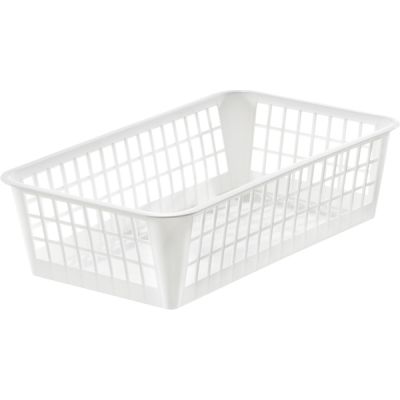 Storage basket MINI, white plastic