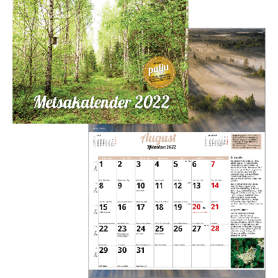 Wall calendar Forest calendar 297 * 420mm, staple binding