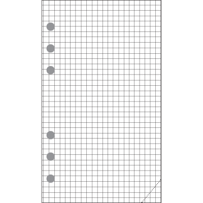 Checkered sheets - Time-master A6, 30 pcs
