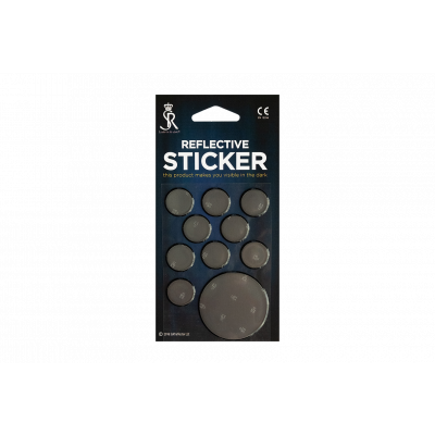 Reflector Circles stickers, black