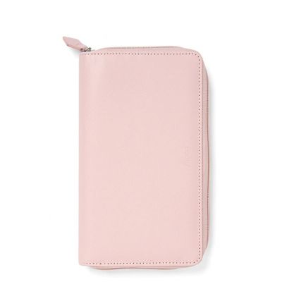 Filofax - Saffiano Personal compact Zip Blush (soft pink), with zipper