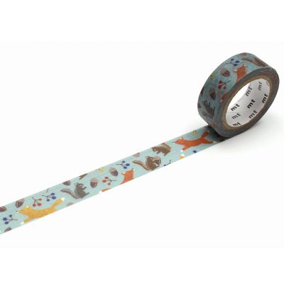 Masking Tape mt ex 15mmx7m embroidery fox and squirrel