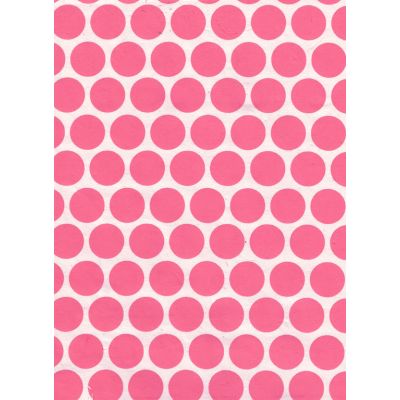 Nepaali paber A4 Big Dots Pink on Natural