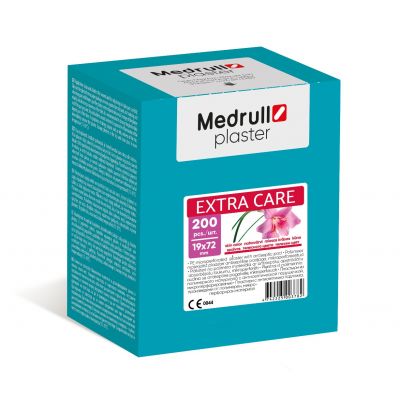 Haavaplaaster Medrull Extra Care antiseptic 1,9*7,2cm 200tk/pk