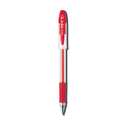Gel pen Penac FX-1, 0.7mm red, with cap