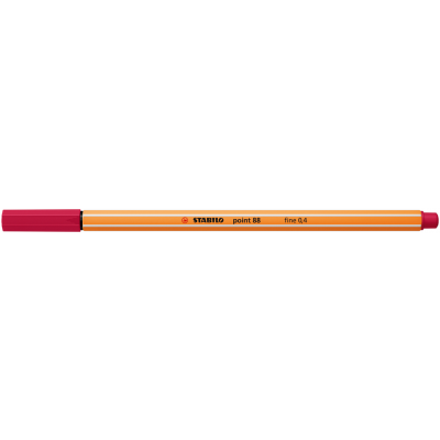 Tindipliiats Stabilo Point 88/50 fineliner 0,4mm, bordoo punane