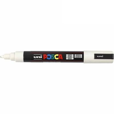 Marker UNI Posca PC5M valge, 1,8-2,5mm