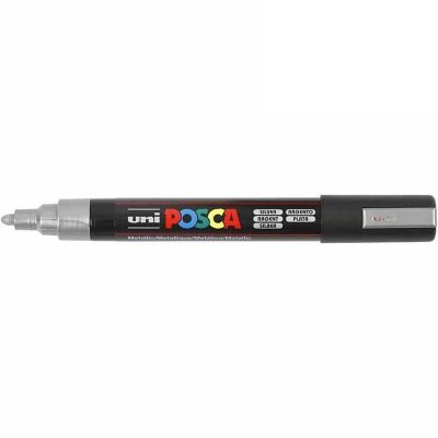 Marker Uni Posca PC5M silver,1.8- 2.5mm