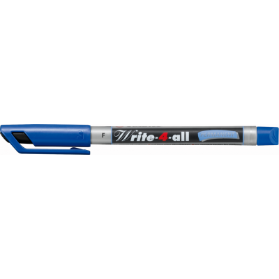 Marker 0.7mm F blue permanent Stabilo Write-4-all