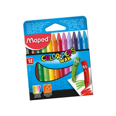Colour Crayons Wax Color Peps 12colour, Maped