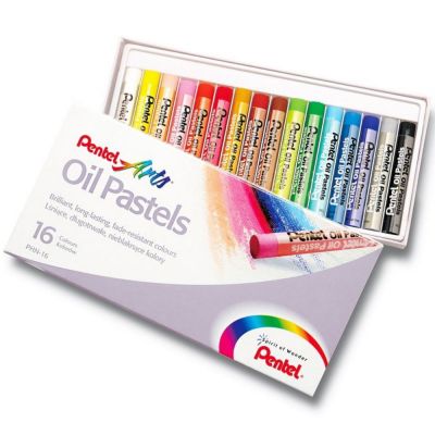 Oil pastels  16color, Pentel