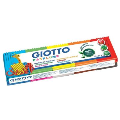 Plastiliin Giotto Patplume 10 värvi x 50g,Fila