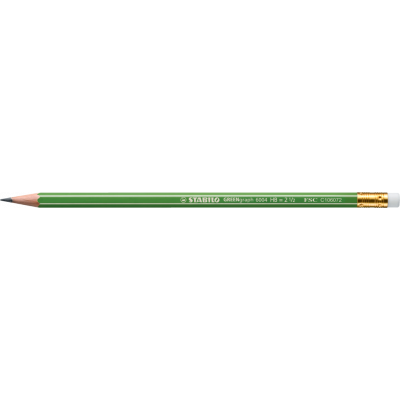 Graphite pencil Stabilo GREENgraph with eraser