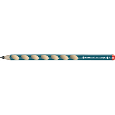 Graphite pencil Stabilo EASYgraph, ergonomic, for right-handers, petrol