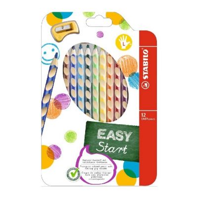 Coloring pencil Stabilo EASYcolors, for left-handers, wallet of 12