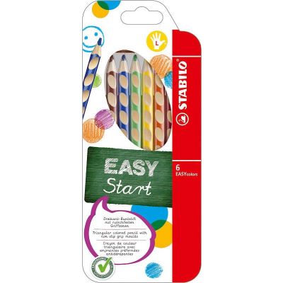 Coloring pencil Stabilo EASYcolors, for left-handers, wallet of 6