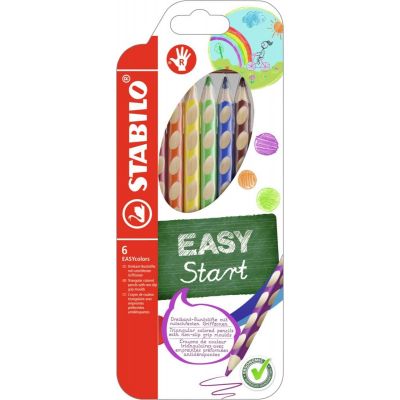 Värvipliiats Stabilo EASYcolors,6 värvi,paremkäsi