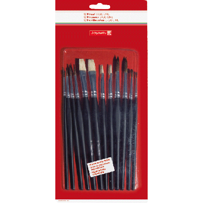 Brush Set ErgoLine assorted 12pcs