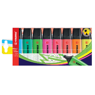 Helestusmarker 2-5mm, 8 värvi Stabilo BOSS 70
