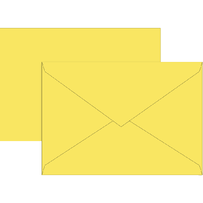 Envelope C6  10pcs yellow, Brunen