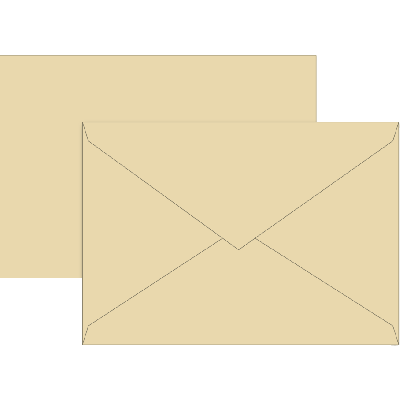 Envelope C6  10pcs chamois, Brunnen