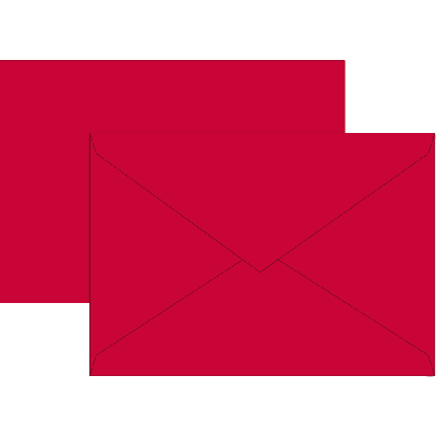 Envelope C6  10pcs red, Brunnen