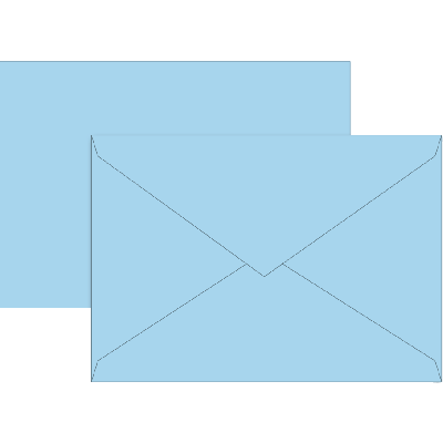 Envelope C6  10pcs light blue, Brunnen
