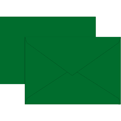 Envelope C6  10pcs dark green, Brunnen