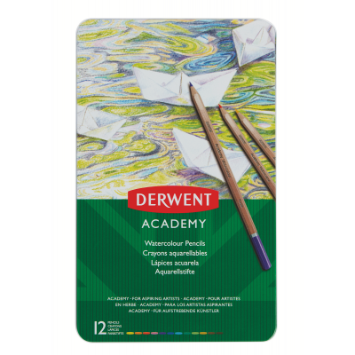 Derwent Academy Watercolour Pencils (12 Tin)