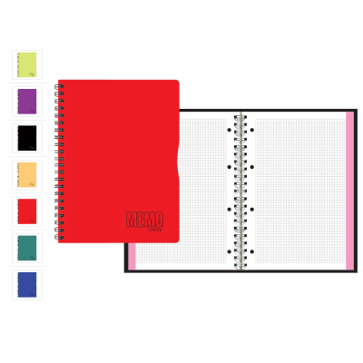 Memo colour A4/80, grid 5x5, all corev colours