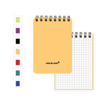 Memo A7, 60sh, 5x5 grid, all cover colours