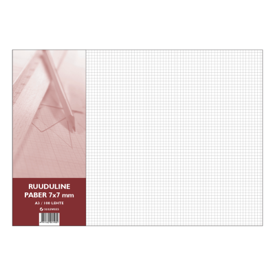 Utility paper A3 7x7grid, 100sheets/pack