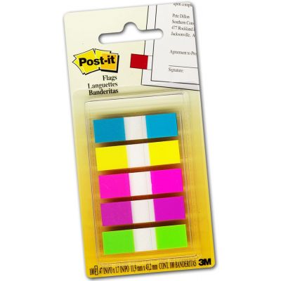 POST-IT bookmark 683-5CB, 5 different colors x20 pcs