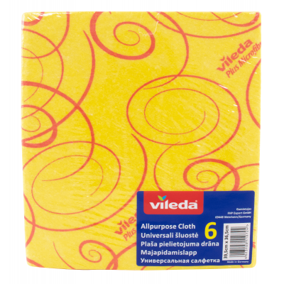 Household cloths VILEDA 39,5x36,5 cm 6pcs / pack (342)