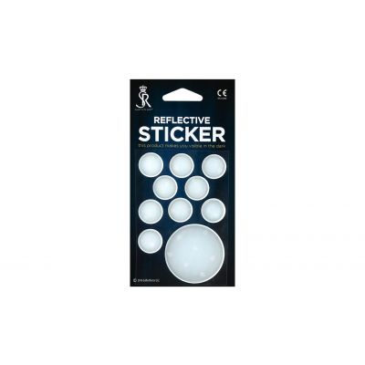 Reflector Circles stickers, white