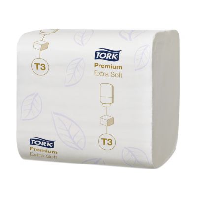 Tualettpaber lehtedes Tork T3 Premium Extra Soft, 2-kihiline (11x19cm)