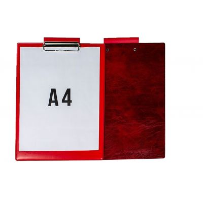 Clipboard A4 burgundy / red Prolexplast PVC