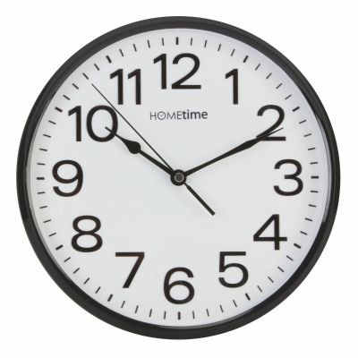 Wall clock W7588B black 26cm