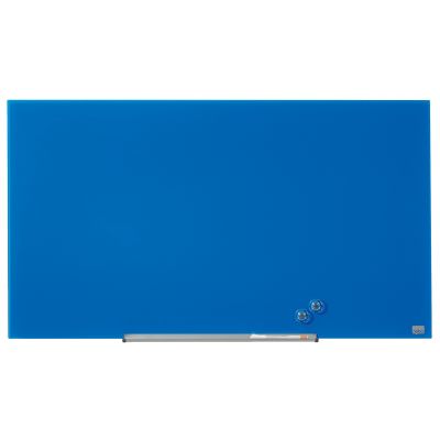 Klaastahvel NOBO Impression Pro Widescreen Glass Blue 45" 1000x560mm sinine, kaasas marker, 2 klaastahvlimagnetit