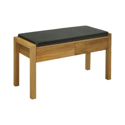 Stool with 2 drawers MONDEO 88x36xH49cm, oak