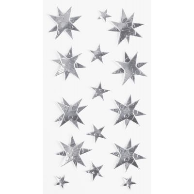 Stick-On's Mix Silver Stars