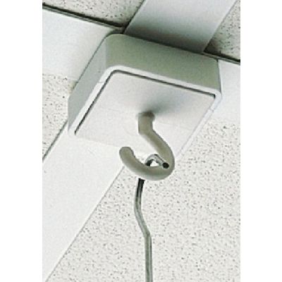 White magnetic hook 7080-5, 35x35mm, max. load capacity 5 kg