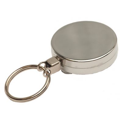 Card holder YOYO, metal 43mm in diameter and belt clip